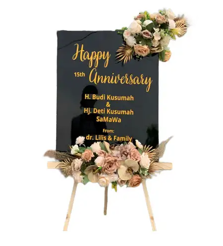 Papan Bunga Akrilik Karang Sari