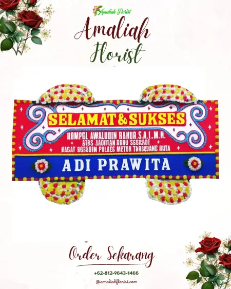 Papan Bunga Ucapan Selamat Karang Sari